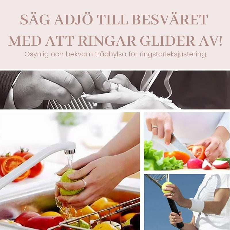 Osynlig komfortringstorlekstrådhylsa
