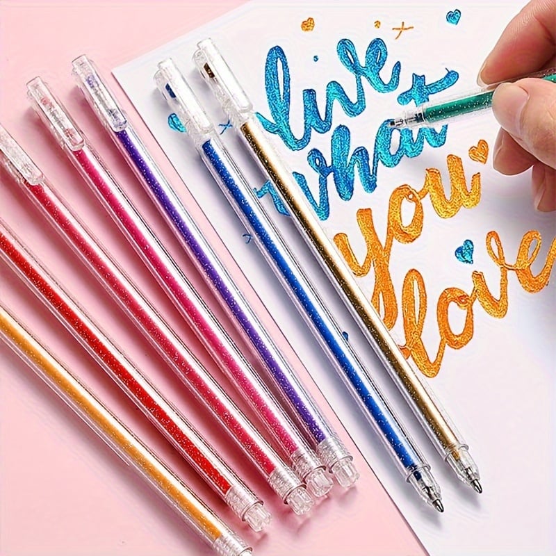 🎁2025 Rea nu—Metallisk, vibrerande, glittrande och färgglad penna/🎁2025 Hot Sale Now—Metallic Vibrant Sparkle Colorful Pen