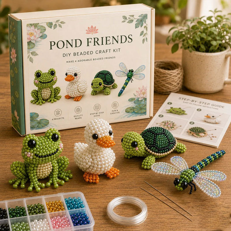 🧵✨ Kit DIY Animaux en Perles 3D – Loisir Créatif & Cadeau Fait Main
