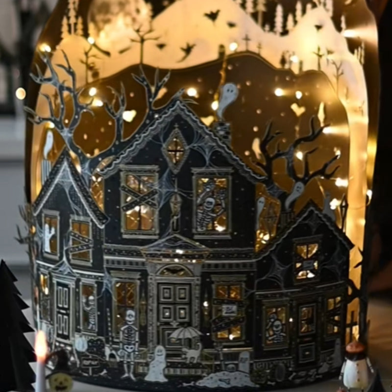🏚️ Halloweenmagisk spökhusbelysning | Lys upp din läskiga kväll 🎃👻