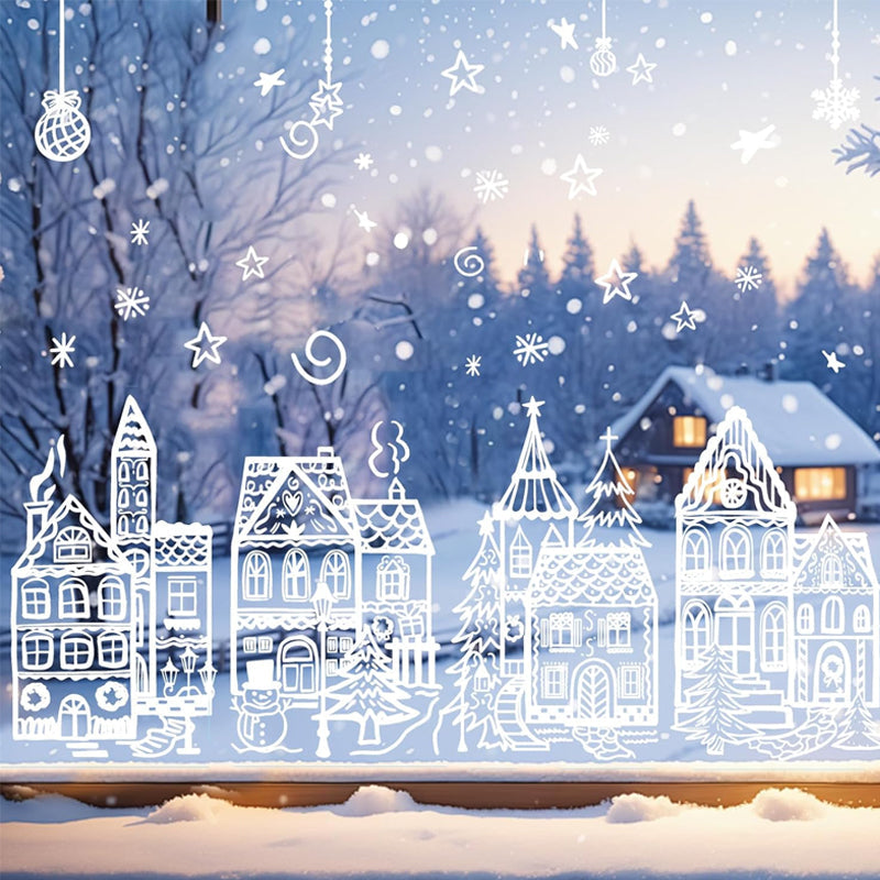 Autocollants du village de Noël