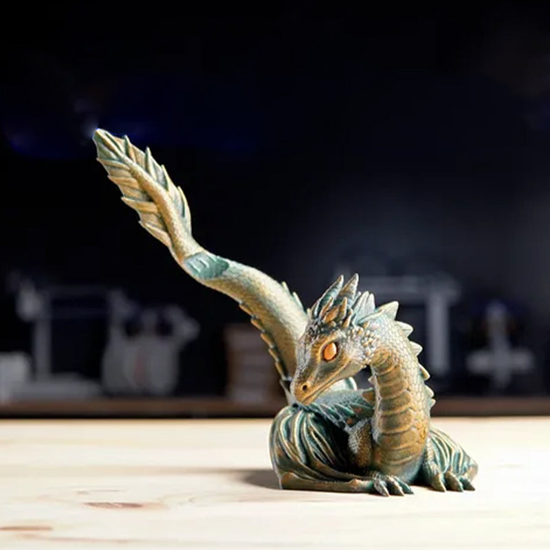 🐉✨Bibliothèque Dragon Flamme Jumelle