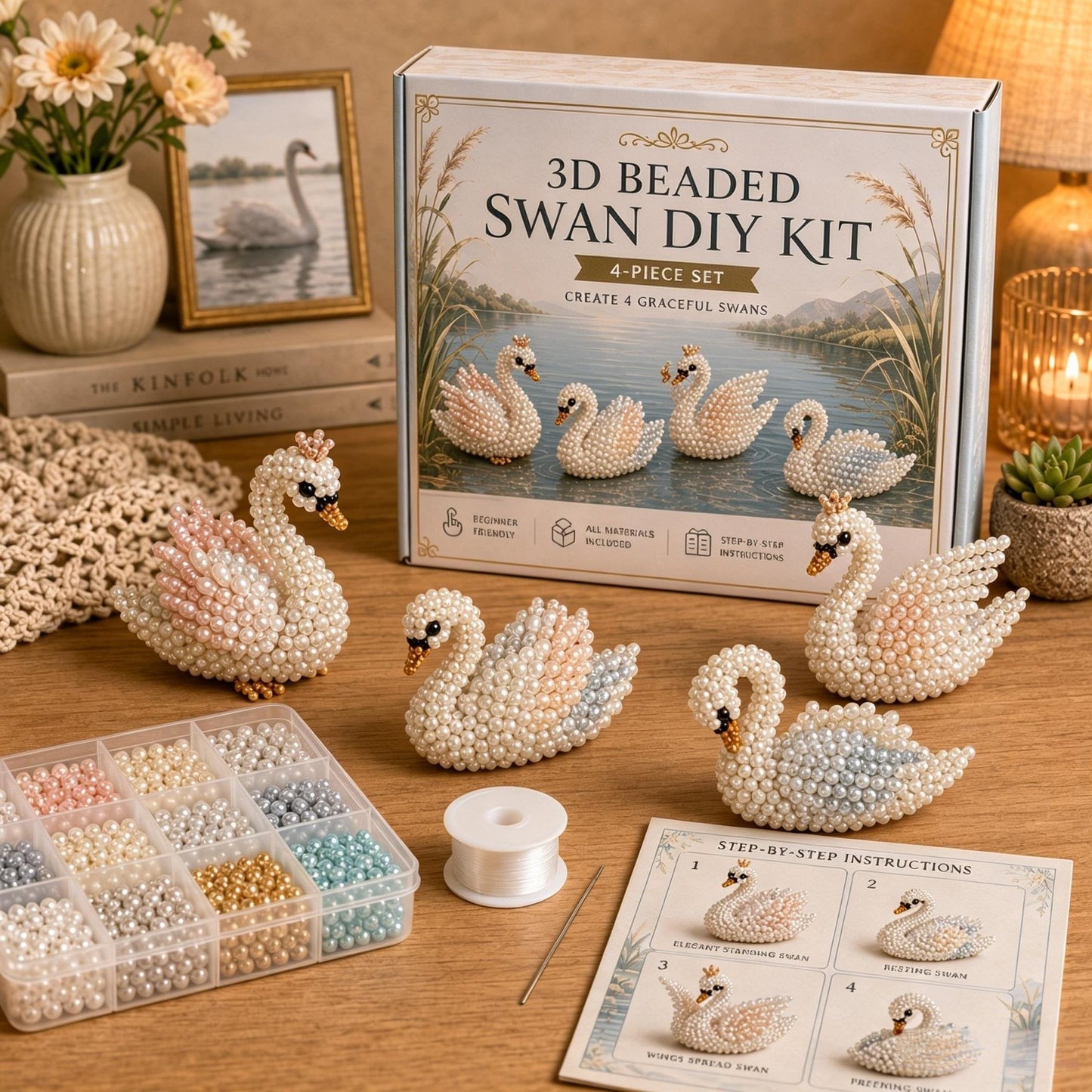 🧵✨ Kit DIY Animaux en Perles 3D – Loisir Créatif & Cadeau Fait Main