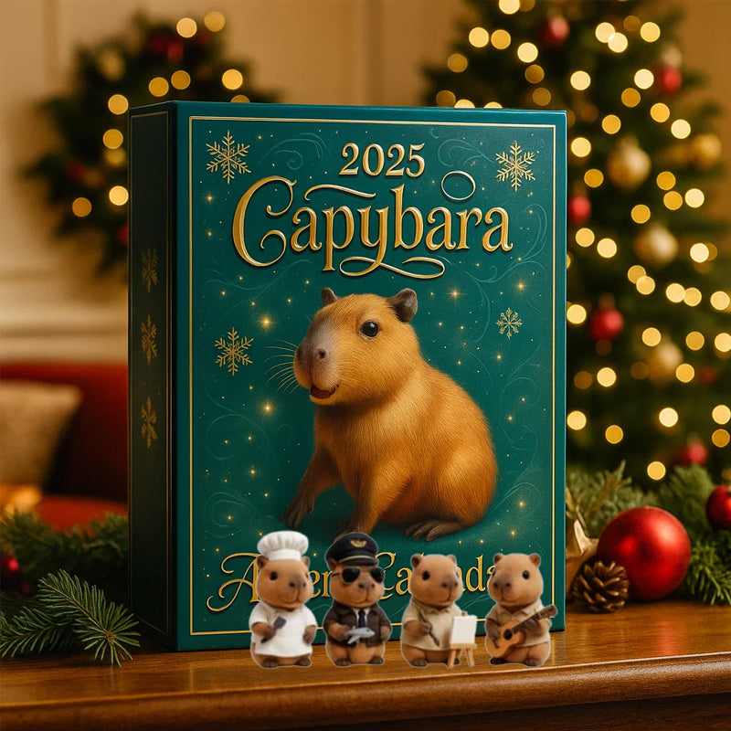 🐾 2025 Kapybara Adventskalender — 24 dagar av mysiga överraskningar 🎄✨