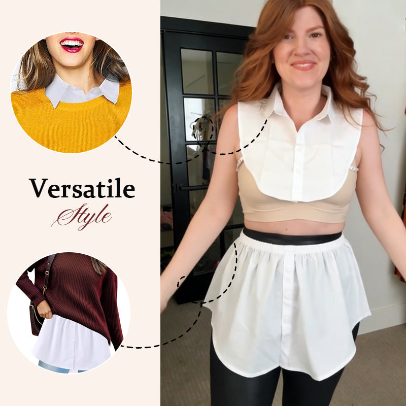 Ensemble de faux cols superposés