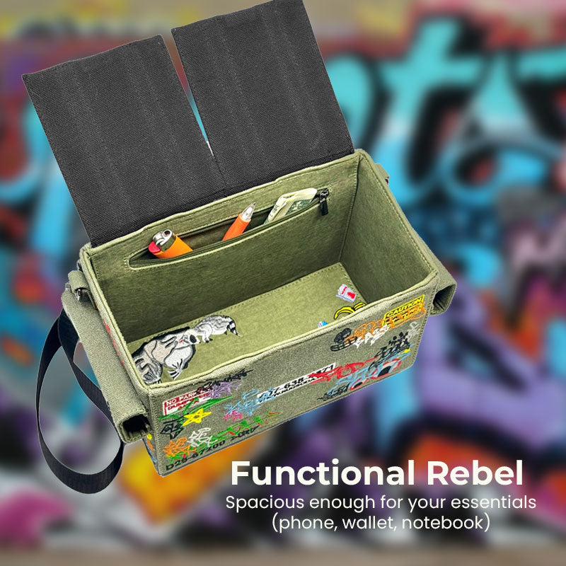 Urban Rebel Graffiti Axelväska 🎨🔥