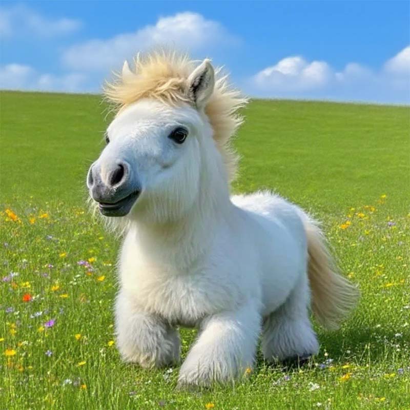 🐴 Elektrisk ponnyplyschdocka · Mjuk och söt kommer ✨