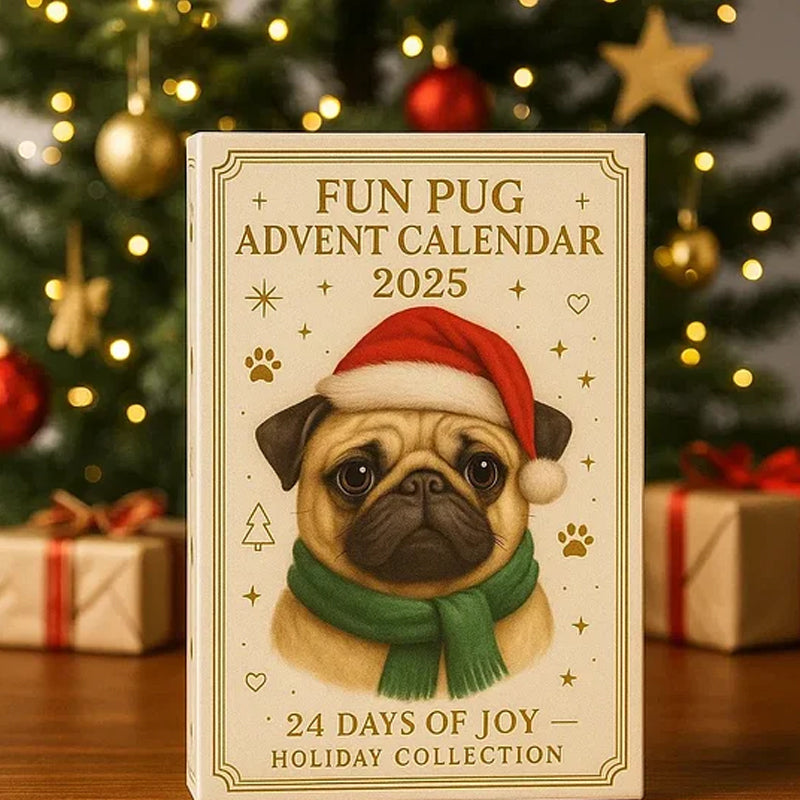 🐾🎄 Calendrier de l'Avent Carlin amusant 2025