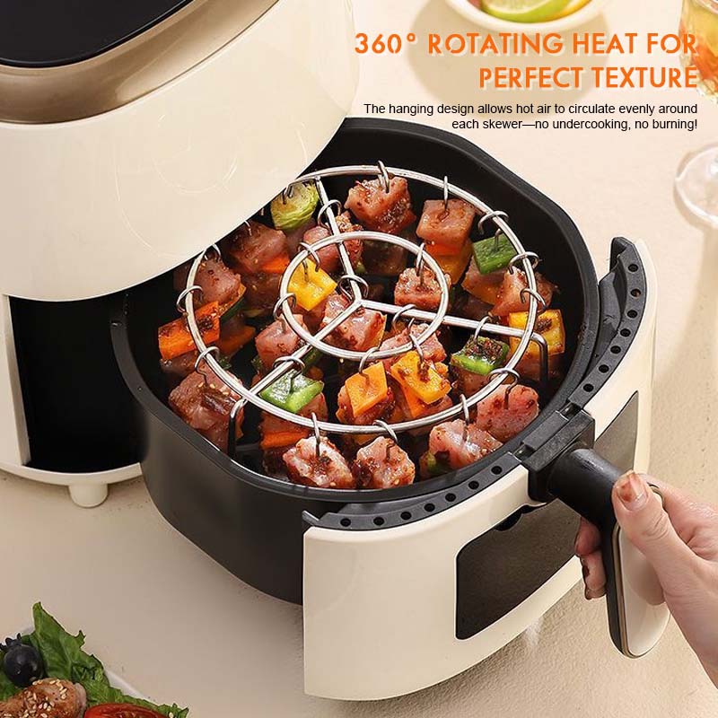 🔥 Grillspett för airfryer | 360° jämn tillagning, krispigt och saftigt! 🍢