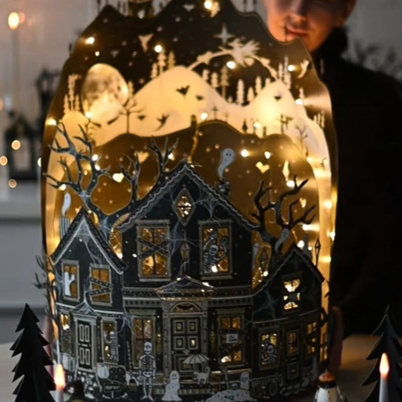 🏚️ Halloweenmagisk spökhusbelysning | Lys upp din läskiga kväll 🎃👻