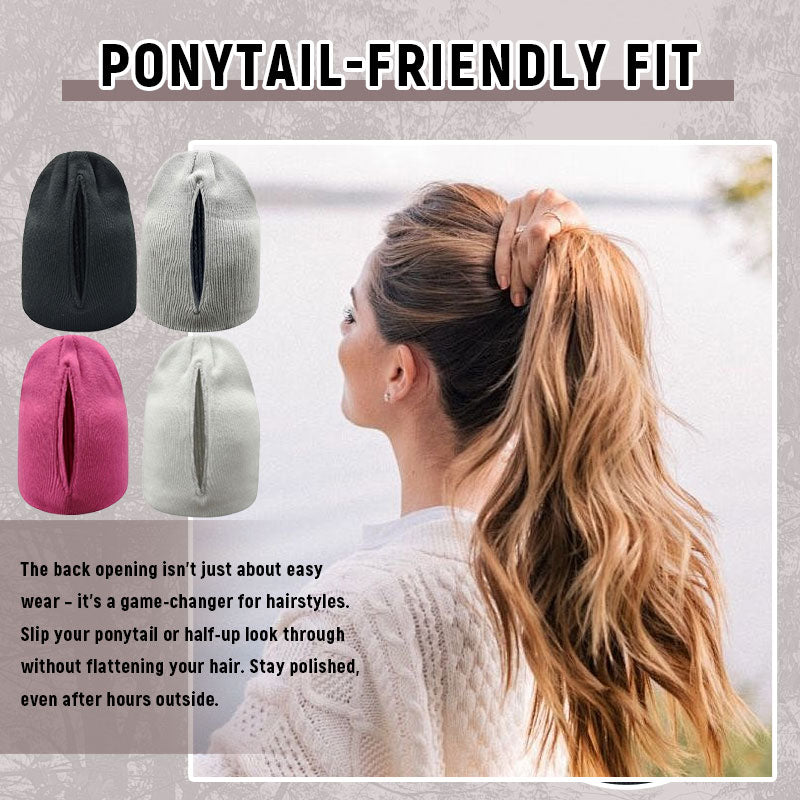 🧲 Magnetisk stickad mössa – Stil möter enkel bekvämlighet