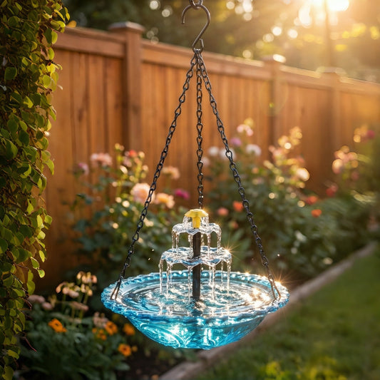 🔥🔥Nouvel An : 70 % de réduction sur la fontaine suspendue à cascade solaire pour oiseaux