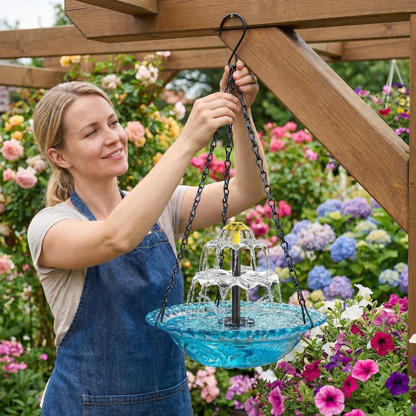🔥🔥Nouvel An : 70 % de réduction sur la fontaine suspendue à cascade solaire pour oiseaux