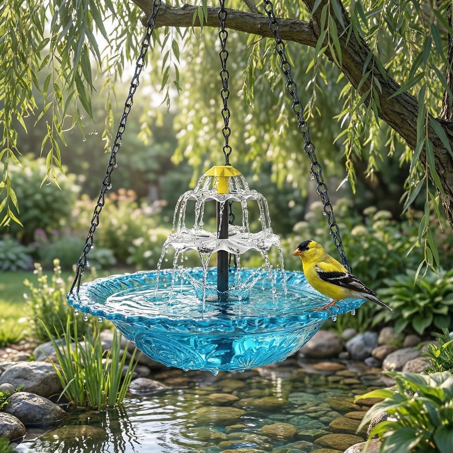 🔥🔥Nouvel An : 70 % de réduction sur la fontaine suspendue à cascade solaire pour oiseaux