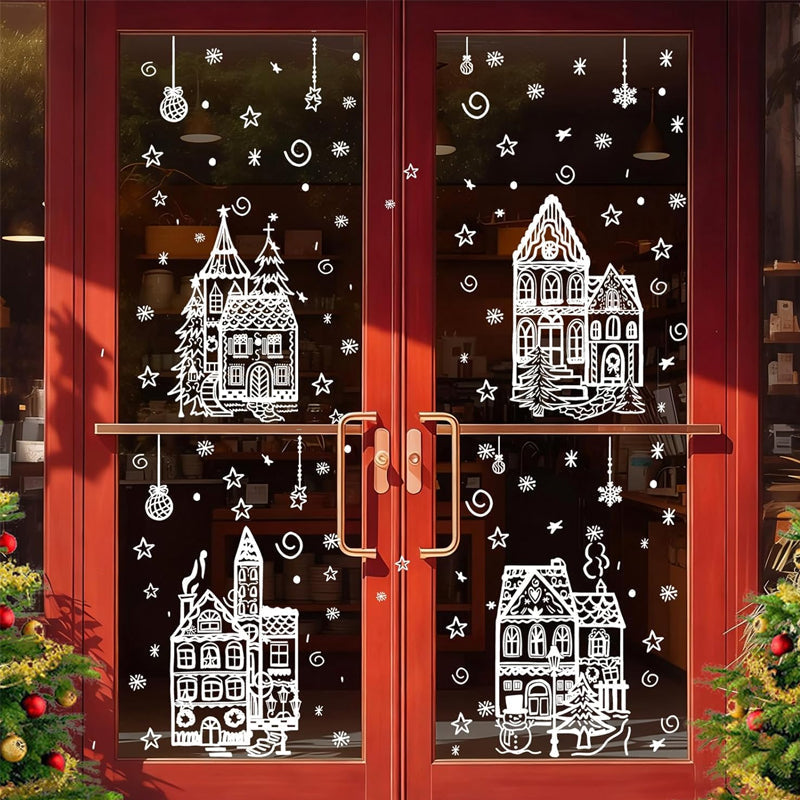 Autocollants du village de Noël