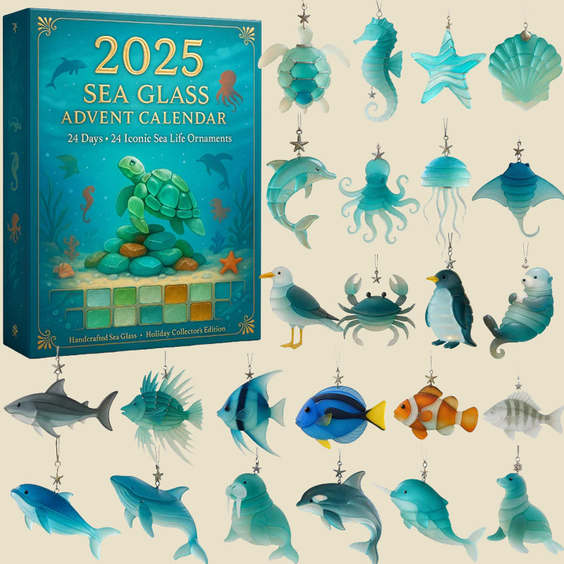 🐚✨ Calendrier de l'Avent 2025 en verre de mer