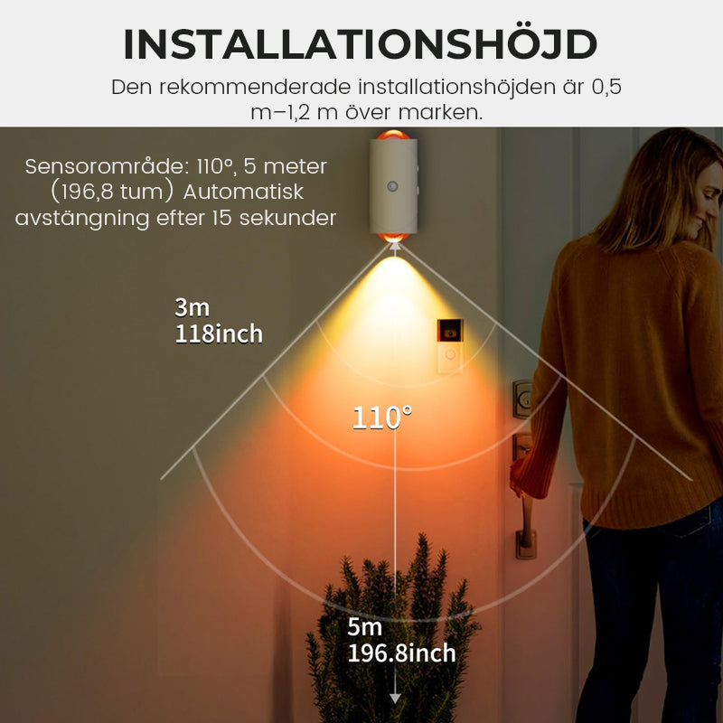 LED Smart Sensor Nattlampa