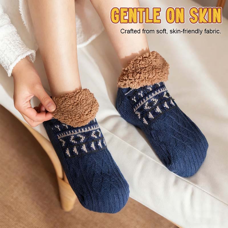 🧦 Jacquardgolvsockor – Mysig värme för varje steg