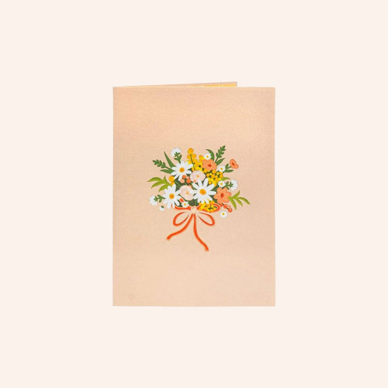 💐 Carte de Saint-Valentin pop-up avec fleurs sauvages