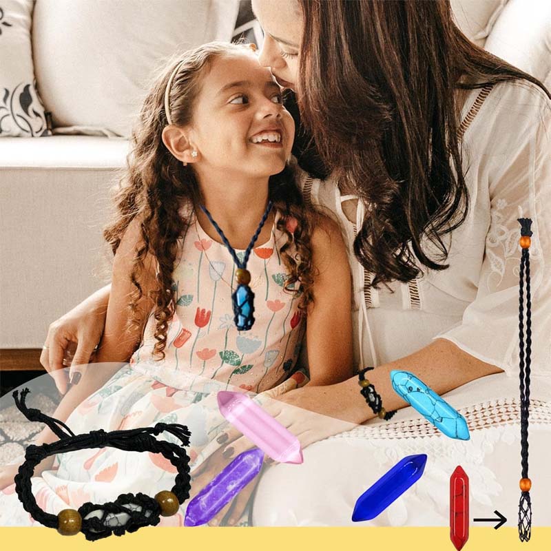 Ensemble de pierres de guérison en cristal du calendrier de l'Avent