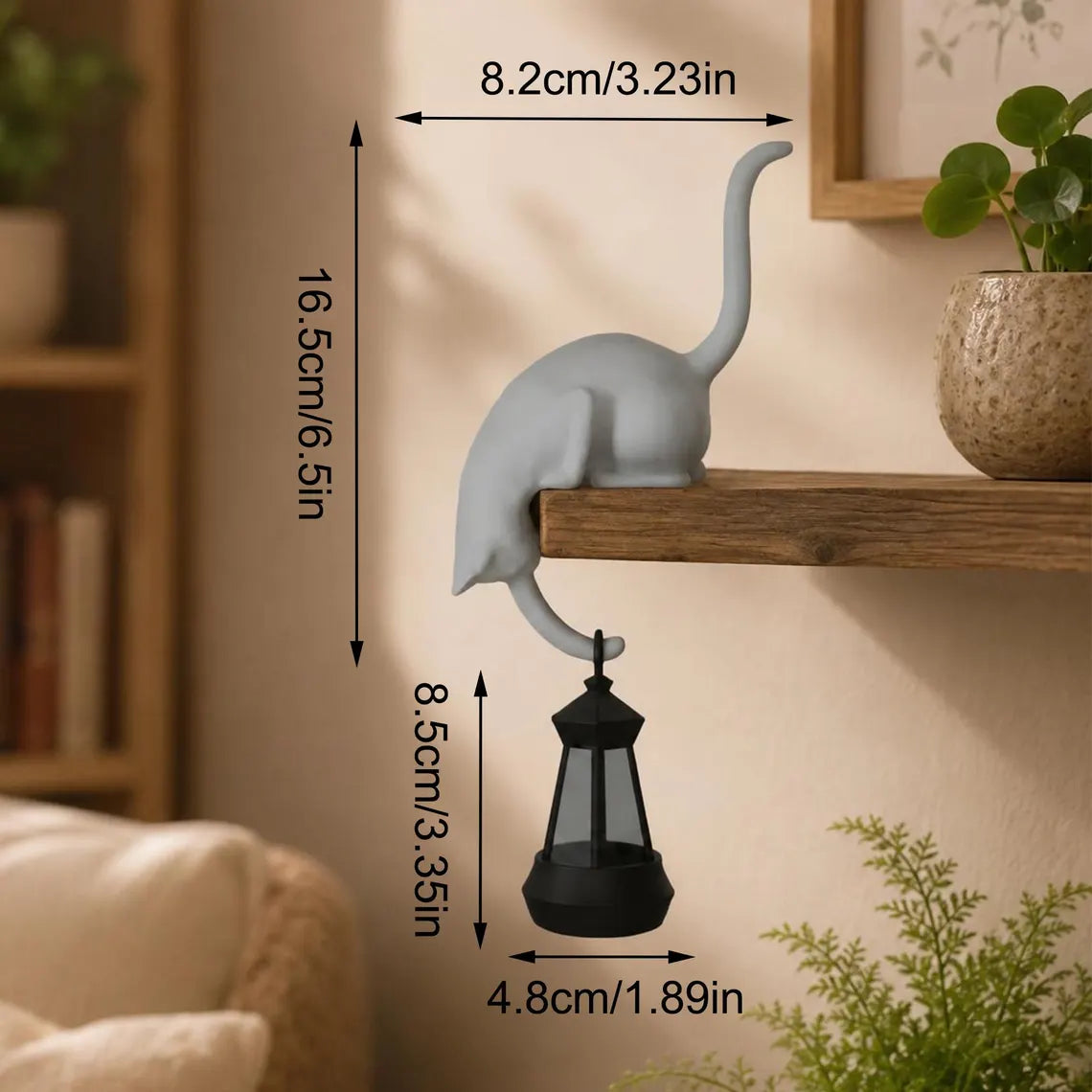 🐱 Chat Porte-Lanterne LED – Une Décoration Magique et Chaleureuse Pour Votre Maison