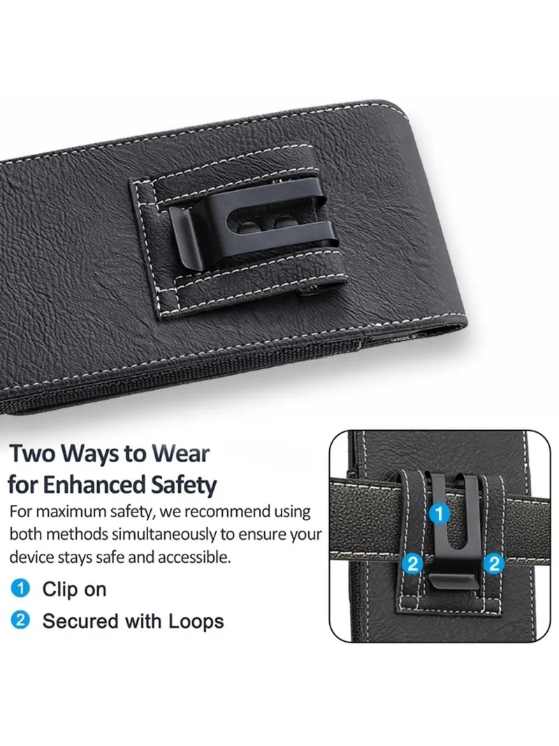 Étui de Téléphone à Ceinture Magnétique – Clip Sécurisé & Porte-Cartes