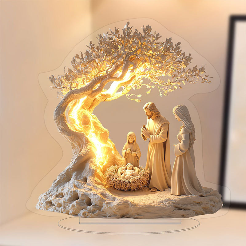 Décoration de bureau pour nouveau-né Arbre de vie de Jésus