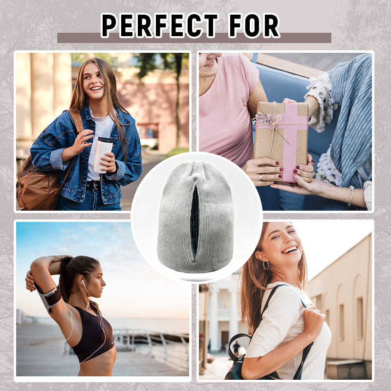 🧲 Magnetisk stickad mössa – Stil möter enkel bekvämlighet