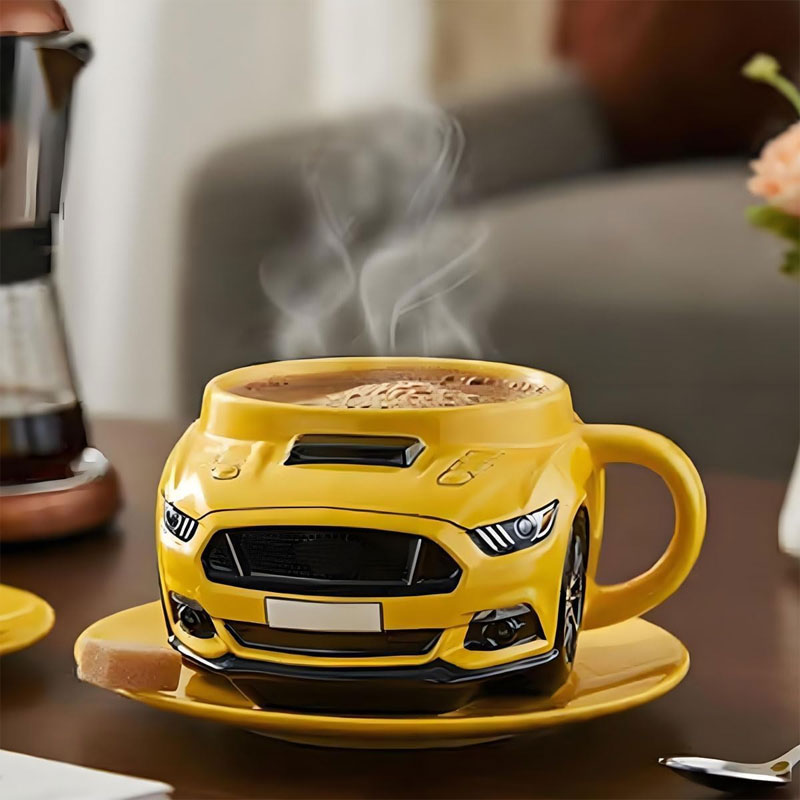 ☕Mugg formad som sportbil🚗/Sports car shape mug