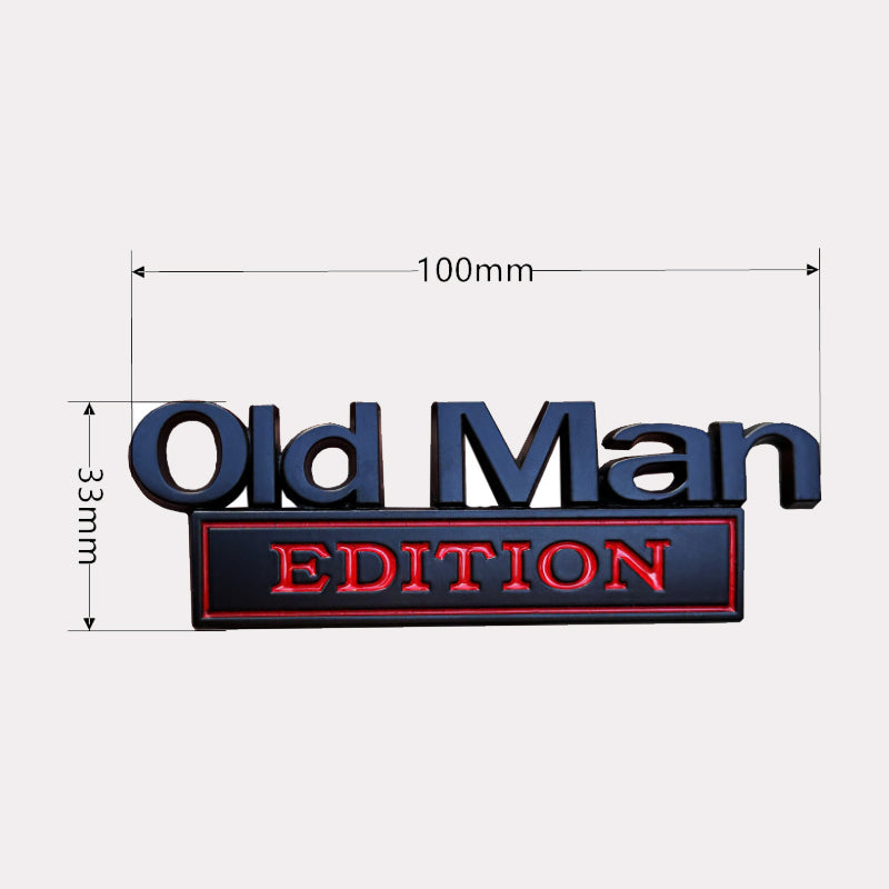 🚗 Old Man Edition - Bilemblem