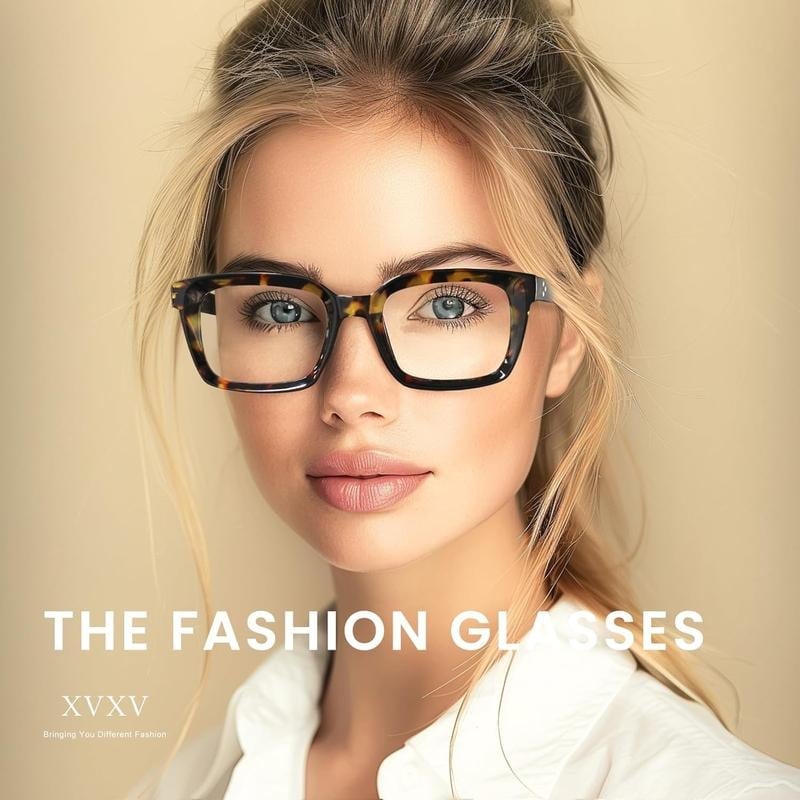 👓Lot de 3 lunettes de lecture écaille de tortue – Lunettes de lecture carrées surdimensionnées qui bloquent la lumière bleue