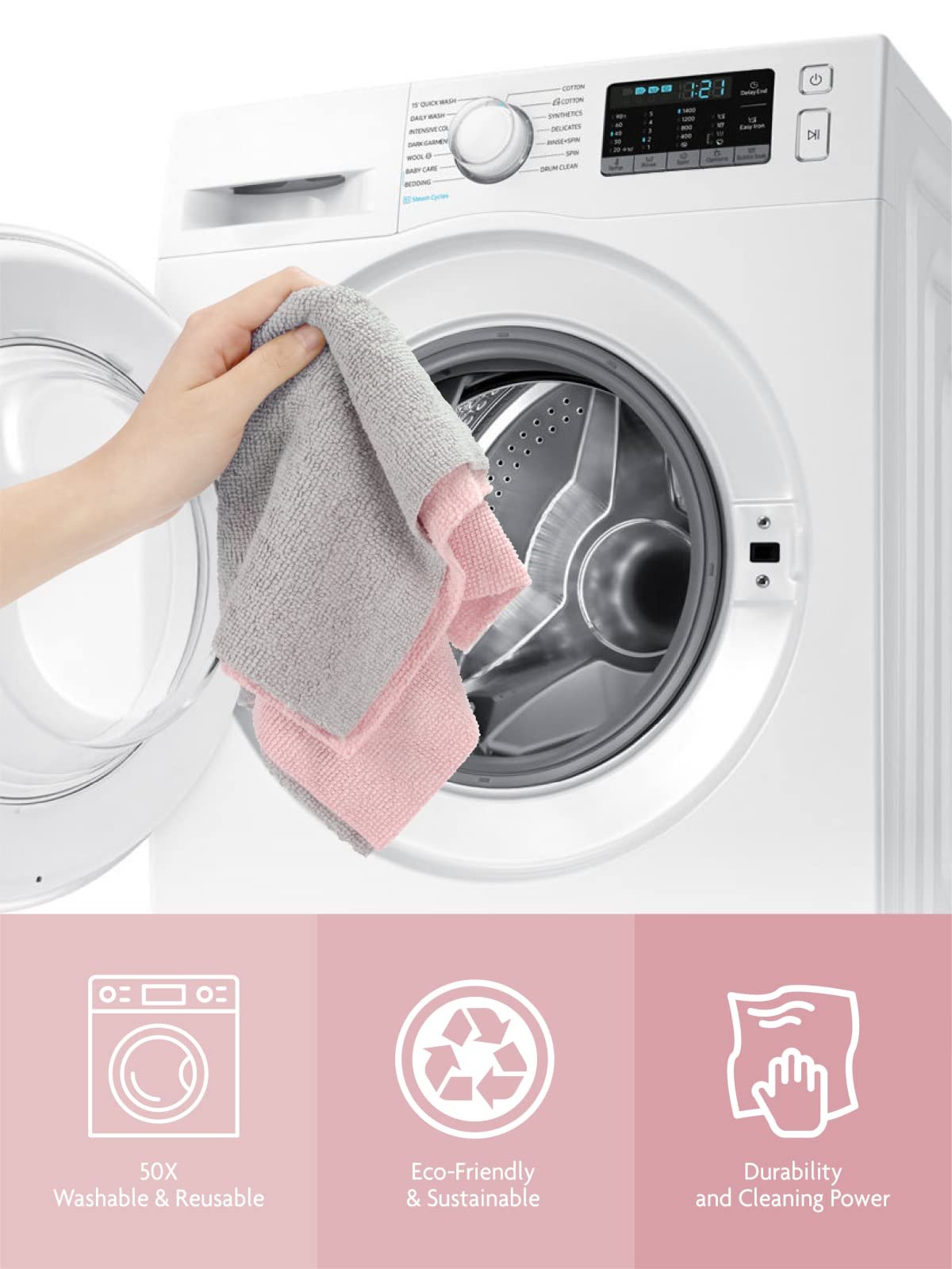 ♻️Återanvändbar mikrofiberrulle för pappershanddukar🧻
