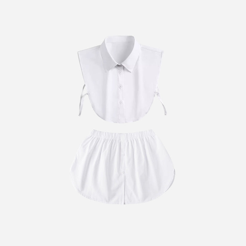 Ensemble de faux cols superposés
