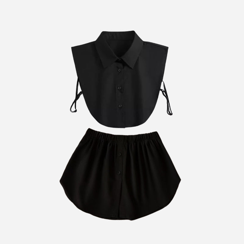 Ensemble de faux cols superposés