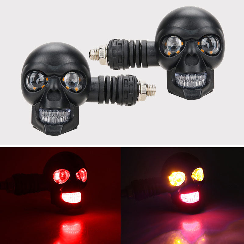 💀 LED-blinkers med dödskalle