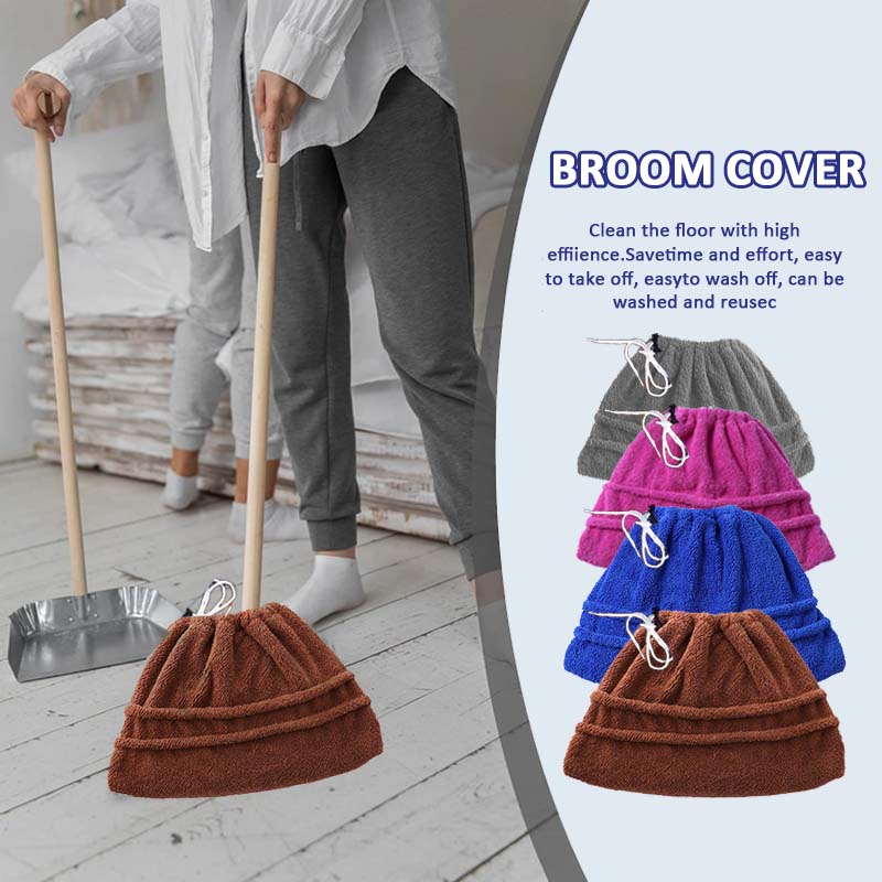 🧼 Mopphuvud i korallfleece med dragsko – Dubbelsidigt och superabsorberande