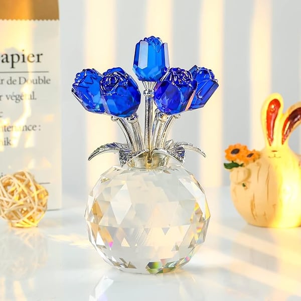 🌈✨ Vase prisme en cristal à fleurs ✨🌈
