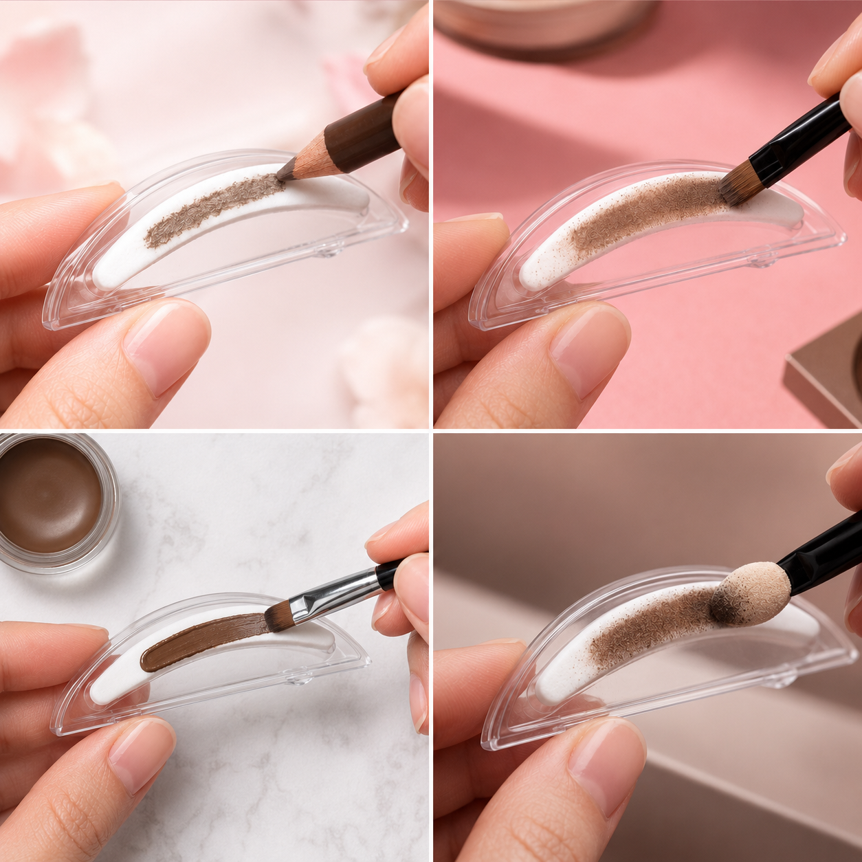 Kit de Pochoirs à Sourcils Réutilisables – 3 Formes
