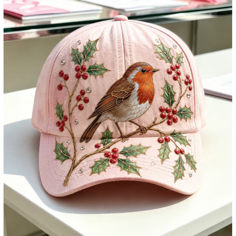 🧢🌼Casquette Garden Morning Brodée – Style Floral & Nature avec Détail Abeille