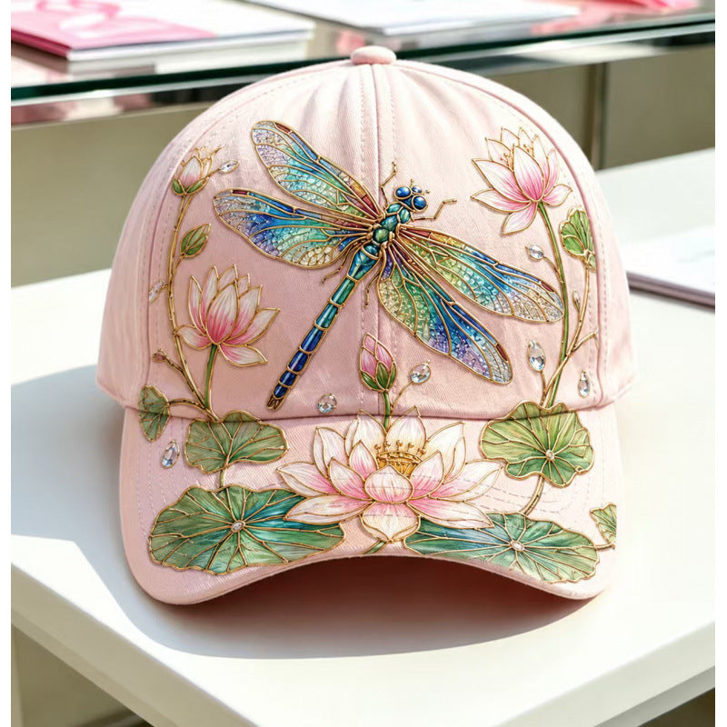🧢🌼Casquette Garden Morning Brodée – Style Floral & Nature avec Détail Abeille