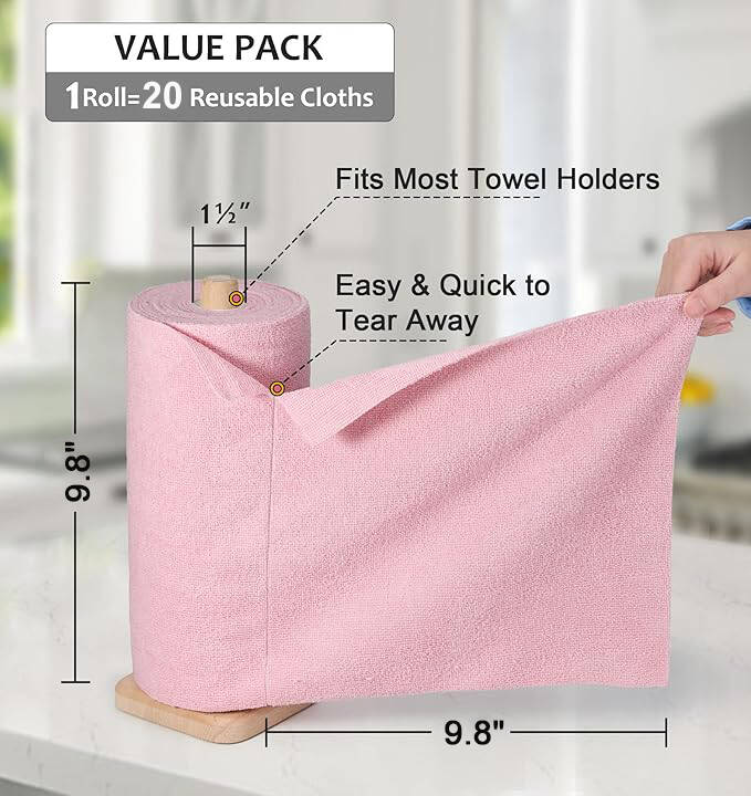 ♻️Återanvändbar mikrofiberrulle för pappershanddukar🧻