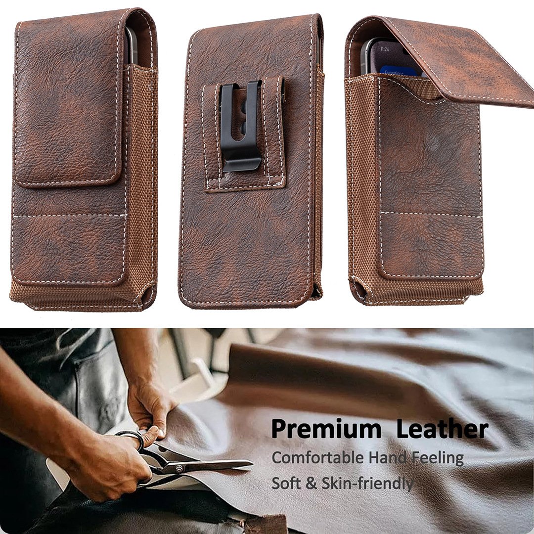 Étui de Téléphone à Ceinture Magnétique – Clip Sécurisé & Porte-Cartes