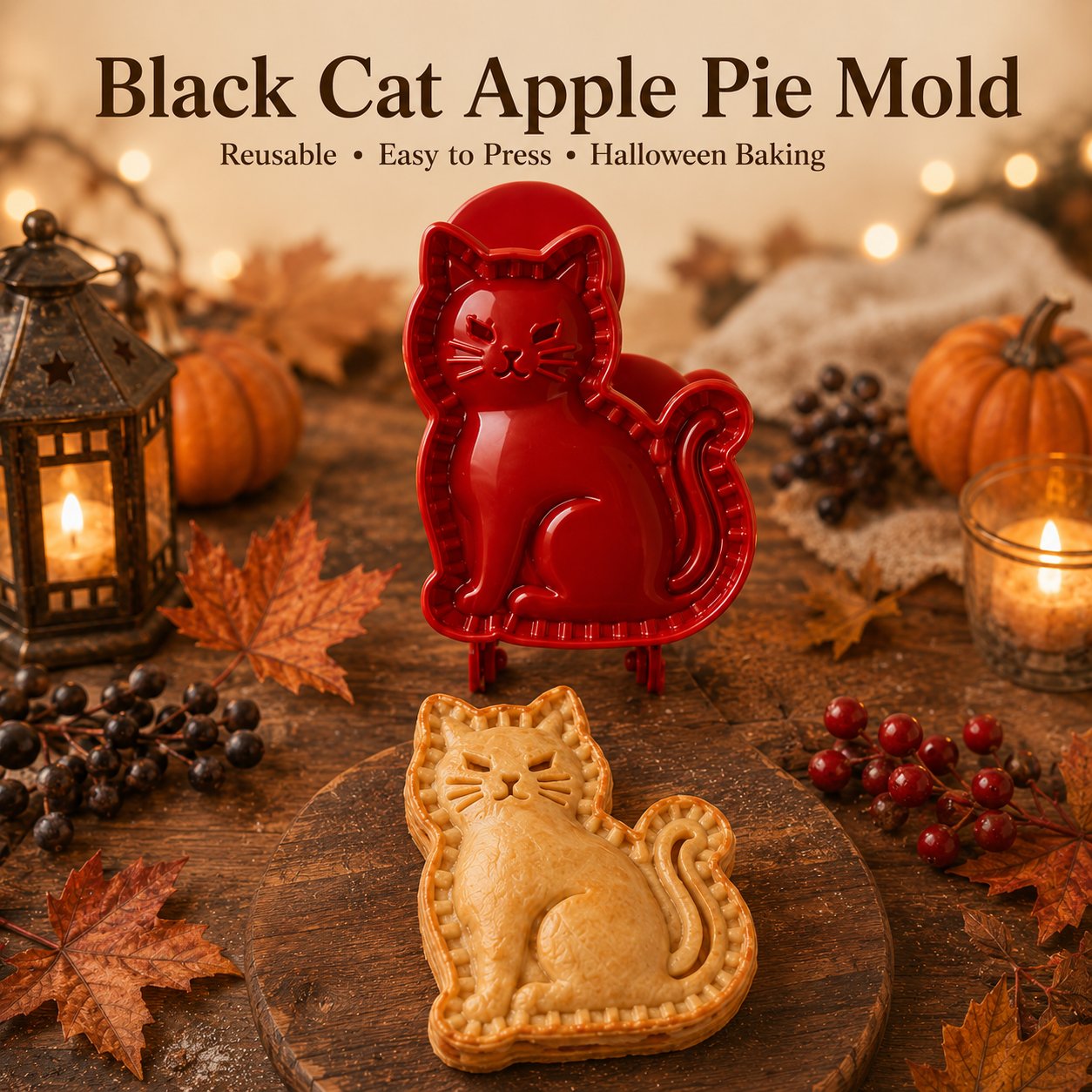 🎃 Moules à Mini Tourtes Halloween – 8 Motifs Festifs