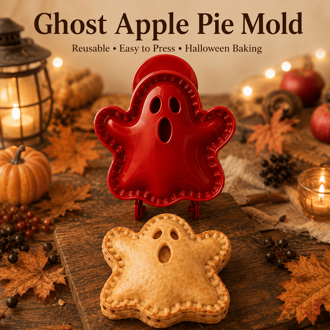 🎃 Moules à Mini Tourtes Halloween – 8 Motifs Festifs