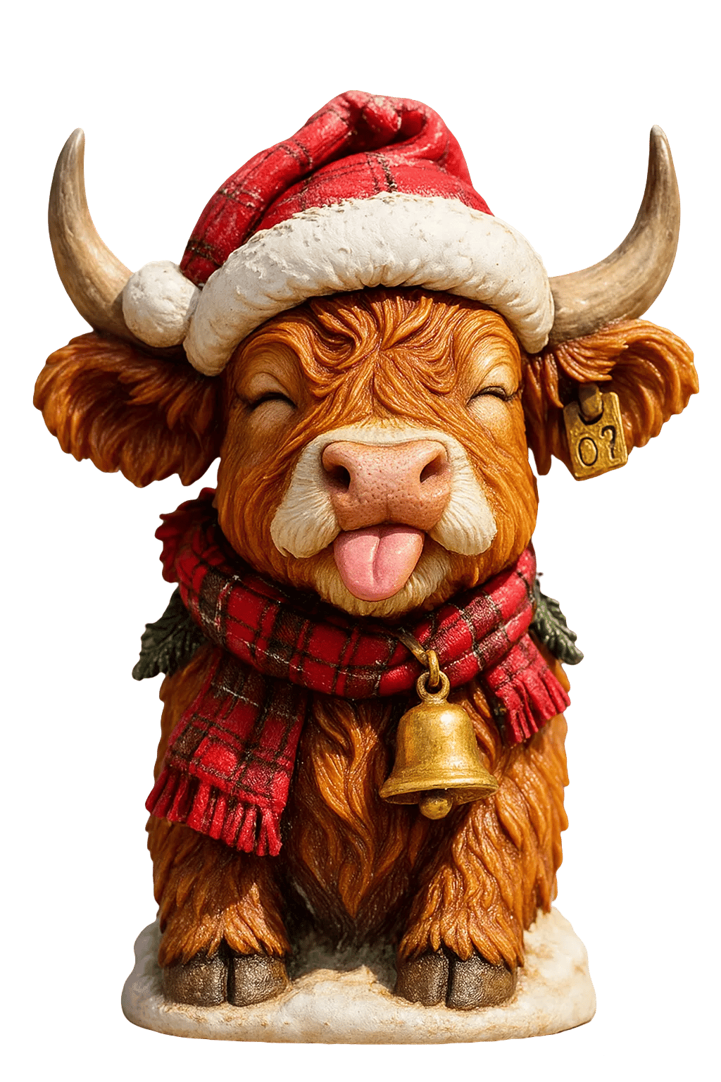 🐮Adventskalender med höglandskon 2025🎄✨ - Handgjord 3D-docka med höglandskon (24 delar)