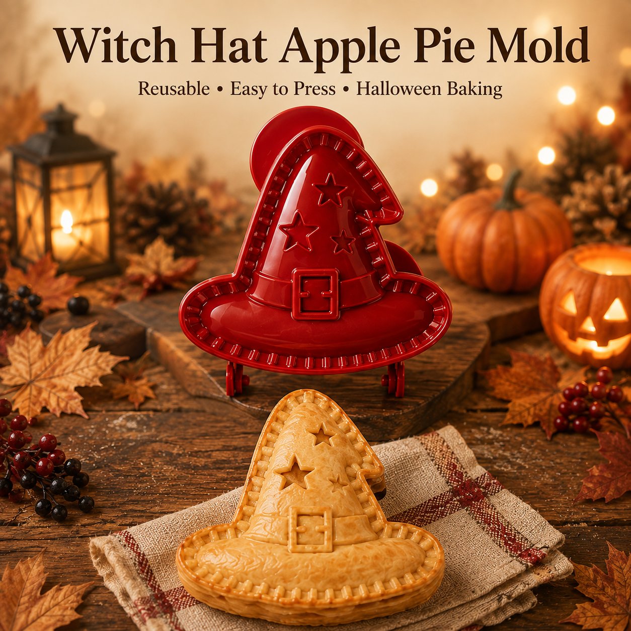 🎃 Moules à Mini Tourtes Halloween – 8 Motifs Festifs