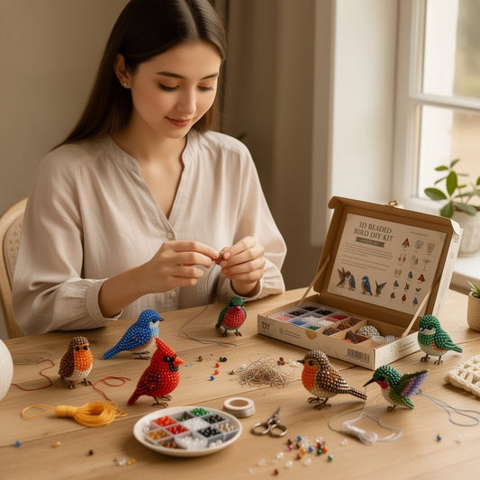 🧵✨ Kit DIY Animaux en Perles 3D – Loisir Créatif & Cadeau Fait Main