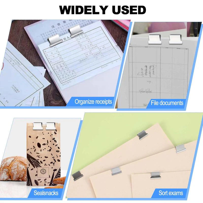 Classeur à Clips Réutilisable pour Documents – Sans Perforation
