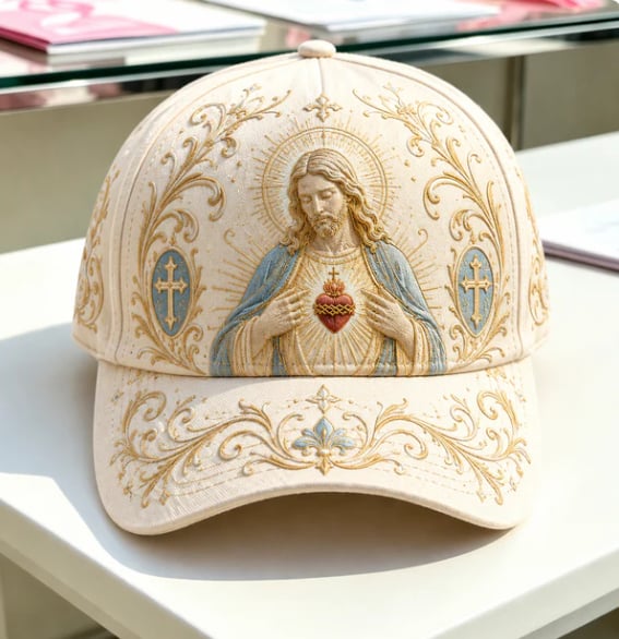 🧢🌼Casquette Garden Morning Brodée – Style Floral & Nature avec Détail Abeille