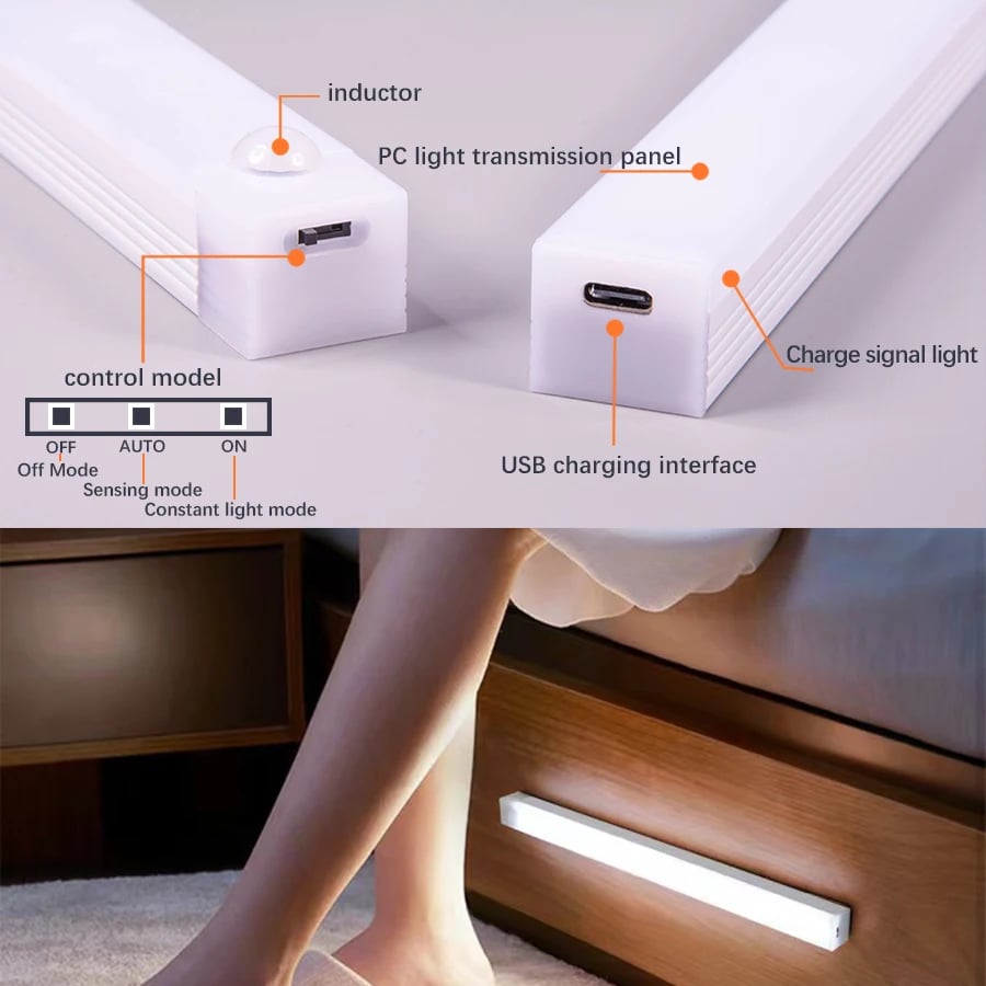 🔥Smarta magnetiska, uppladdningsbara LED-lampor utan slag